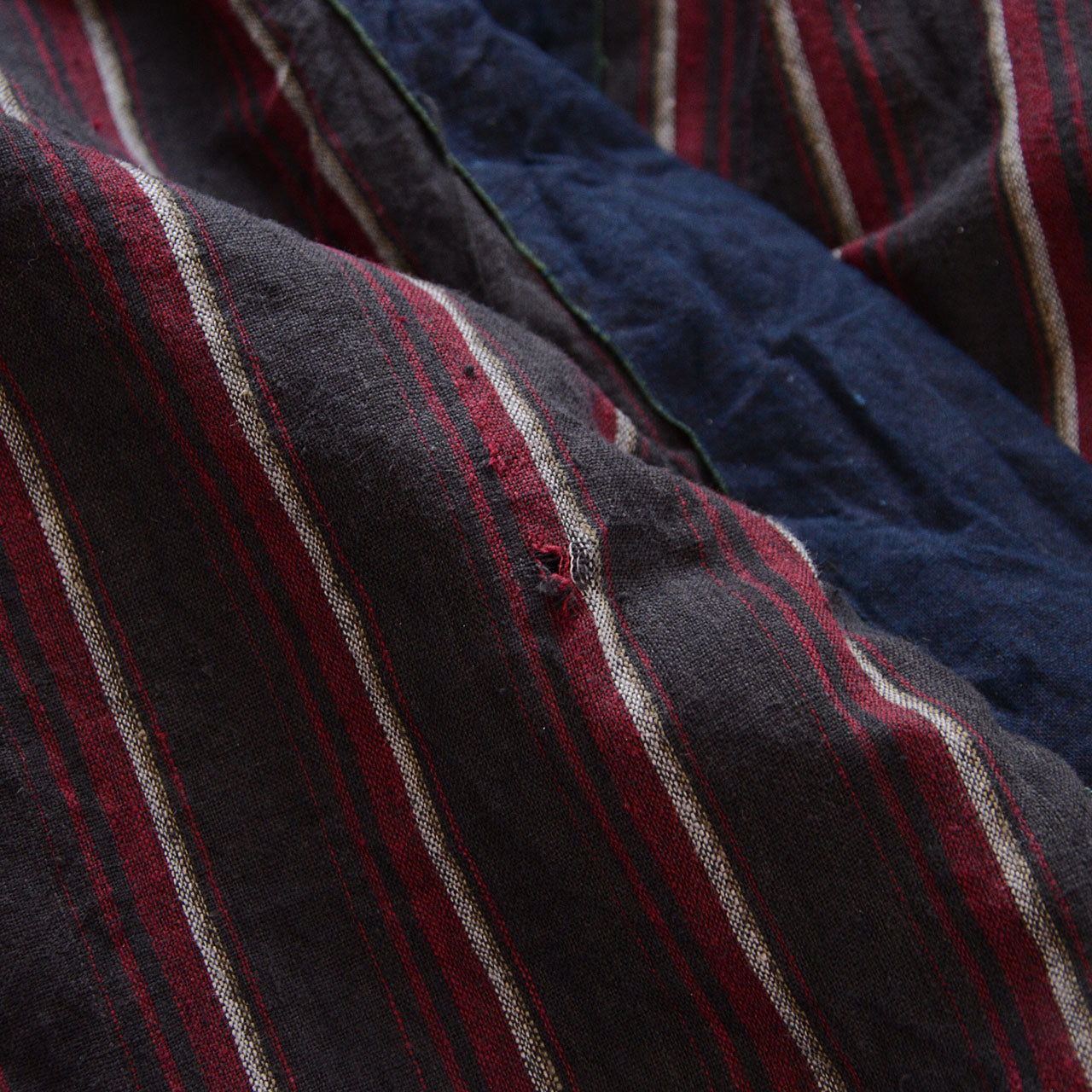 Handcrafted boro repaired Noragi jacket from rural Japan