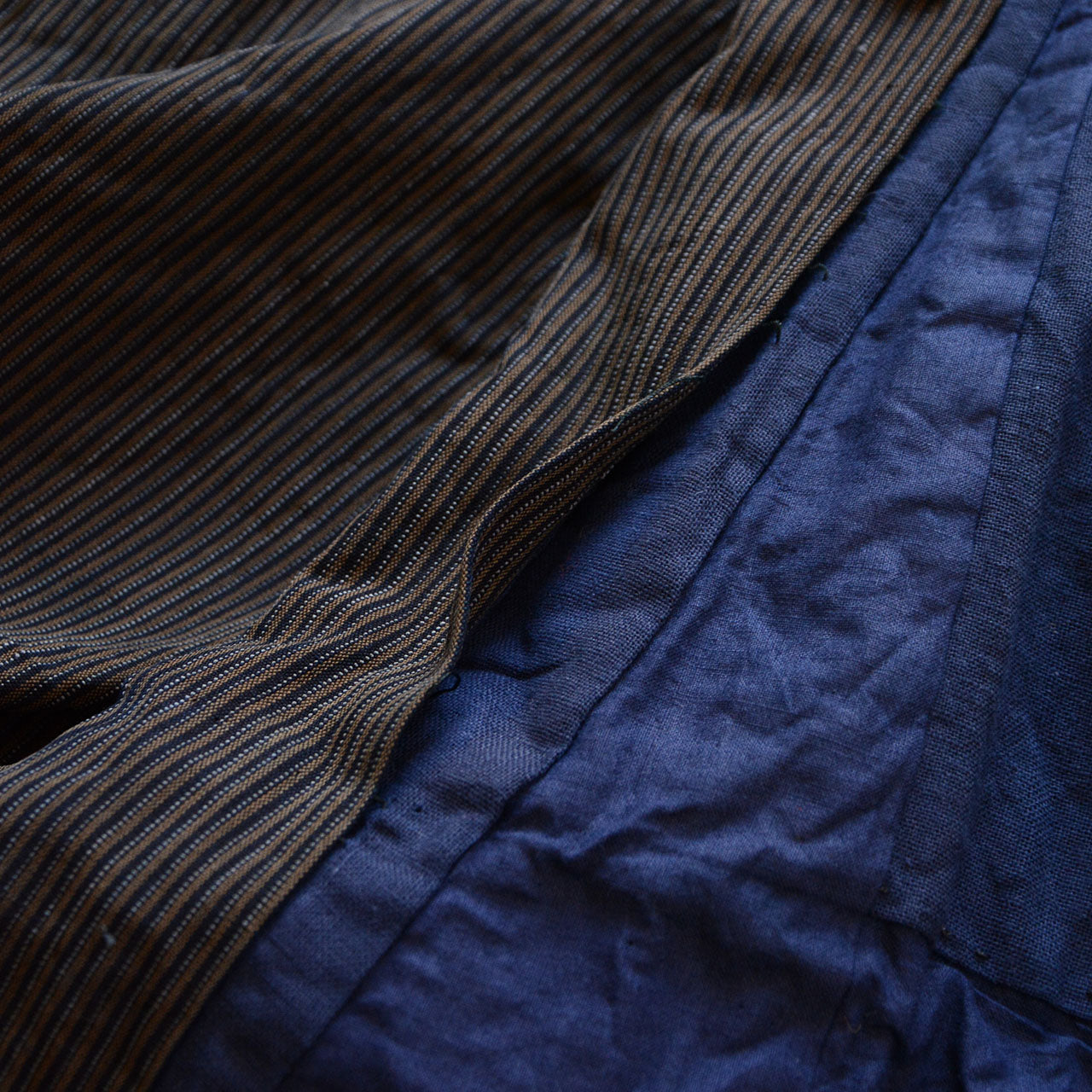 Vintage Japanese Garment with Minimalist Stripes