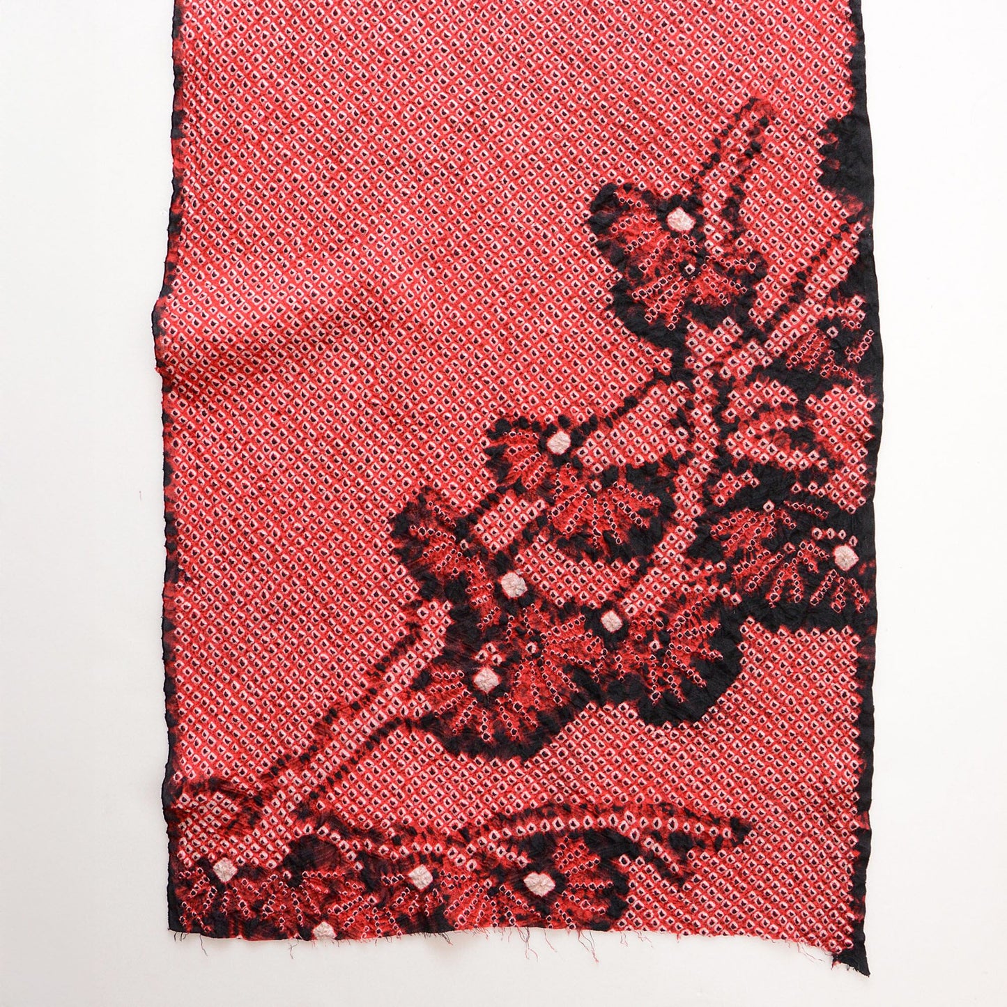 Japanese vintage obiage silk scarf repurposed as unique fashion accessory