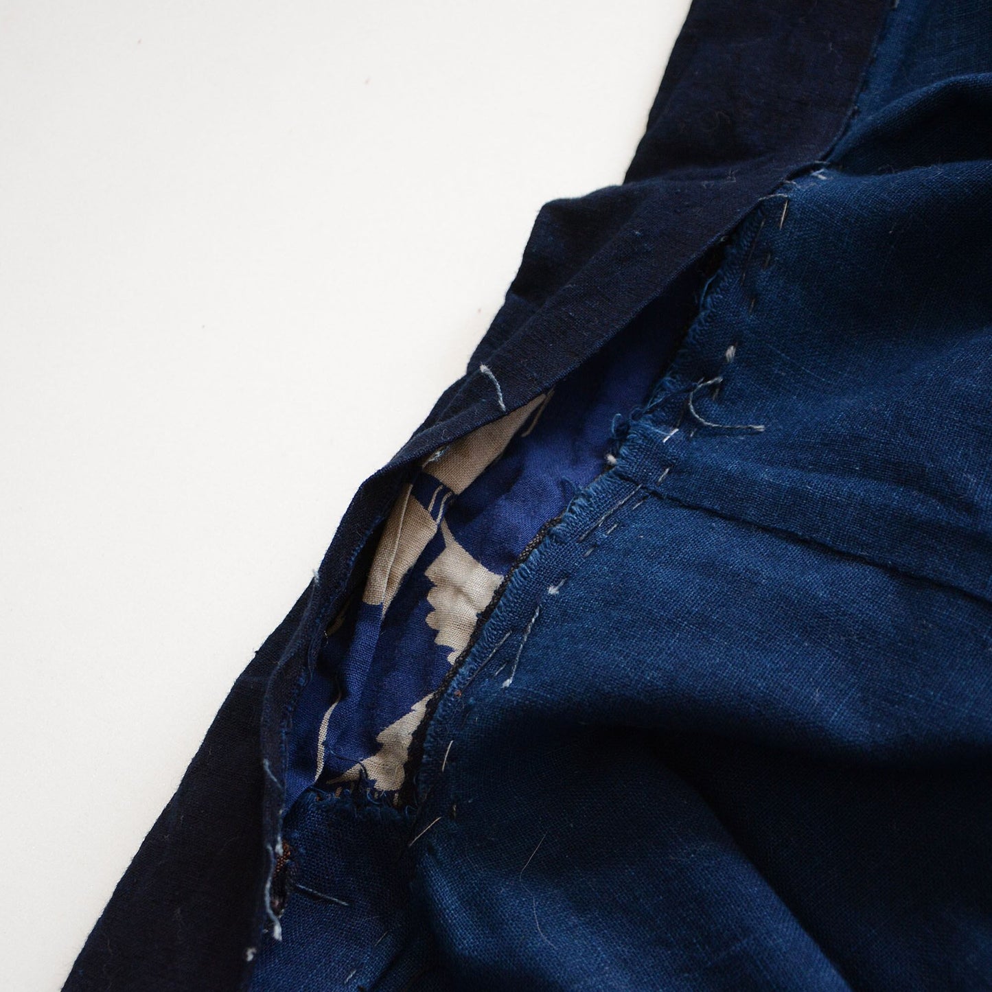 Noragi Jacket Kimono Japanese Fabric Cotton Vintage Indigo Plain Stripe Pattern