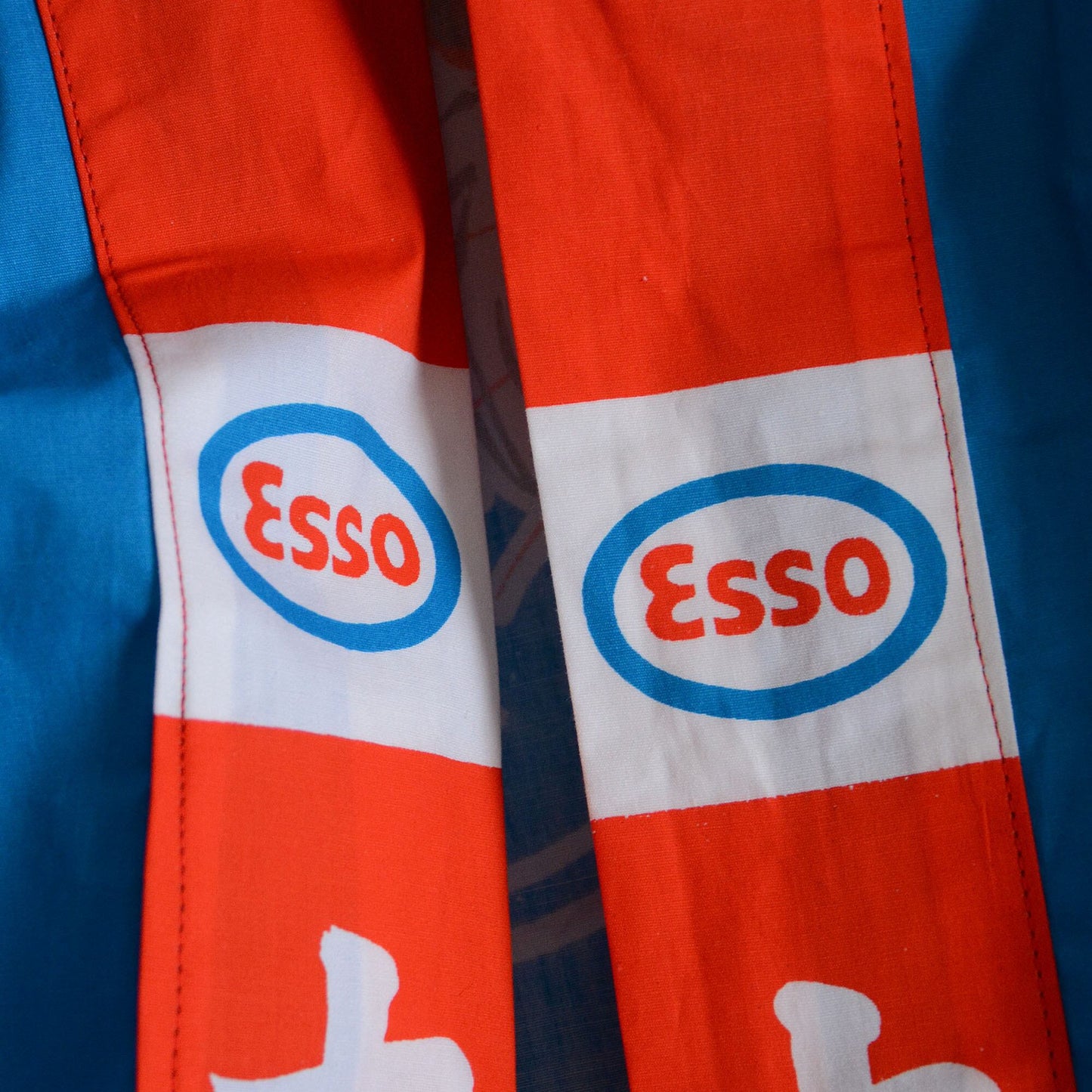 ESSO Tiger Happi Coat Men Hanten Hanten Jacket Japan Vintage Deadstock 2