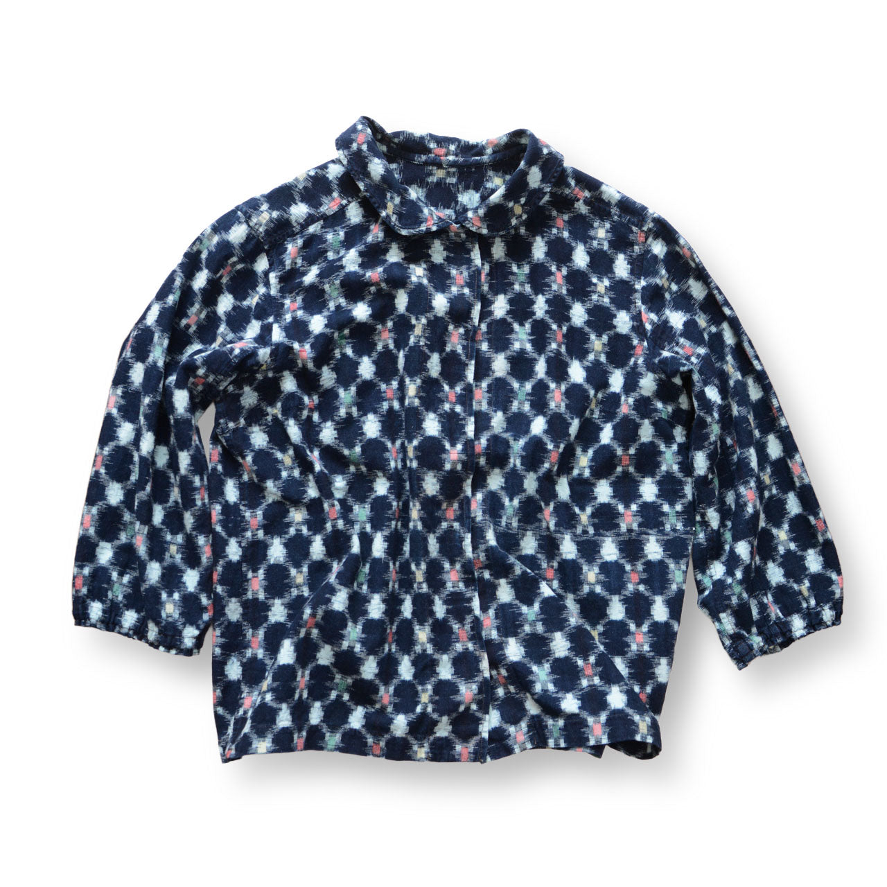 Indigo-Dyed Vintage Shirt – Unique Japanese Folk Wear Piece
