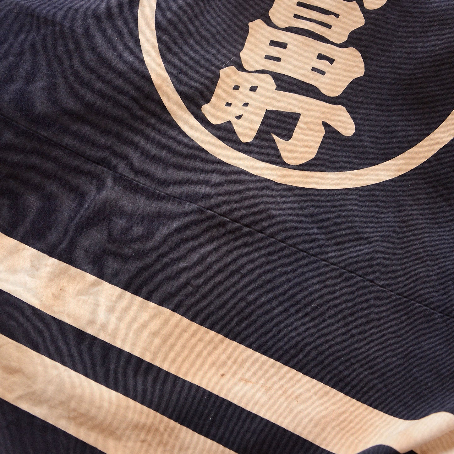 Vintage Japanese fireman outerwear with kanji details