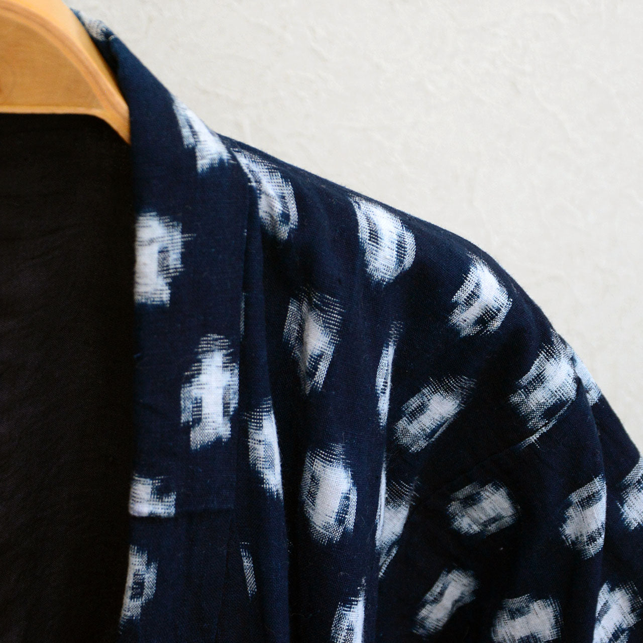 Indigo kasuri kimono fabric for patchwork, quilting, or crafts