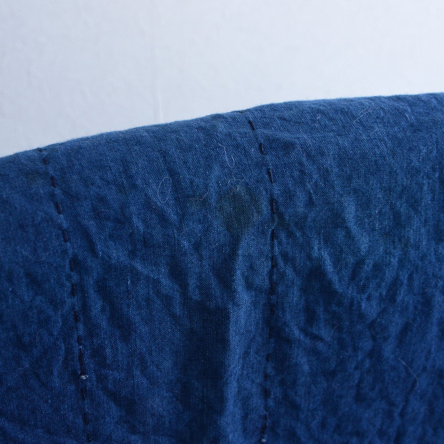 Mid-20th century Japanese textile with artistic sashiko detailing
