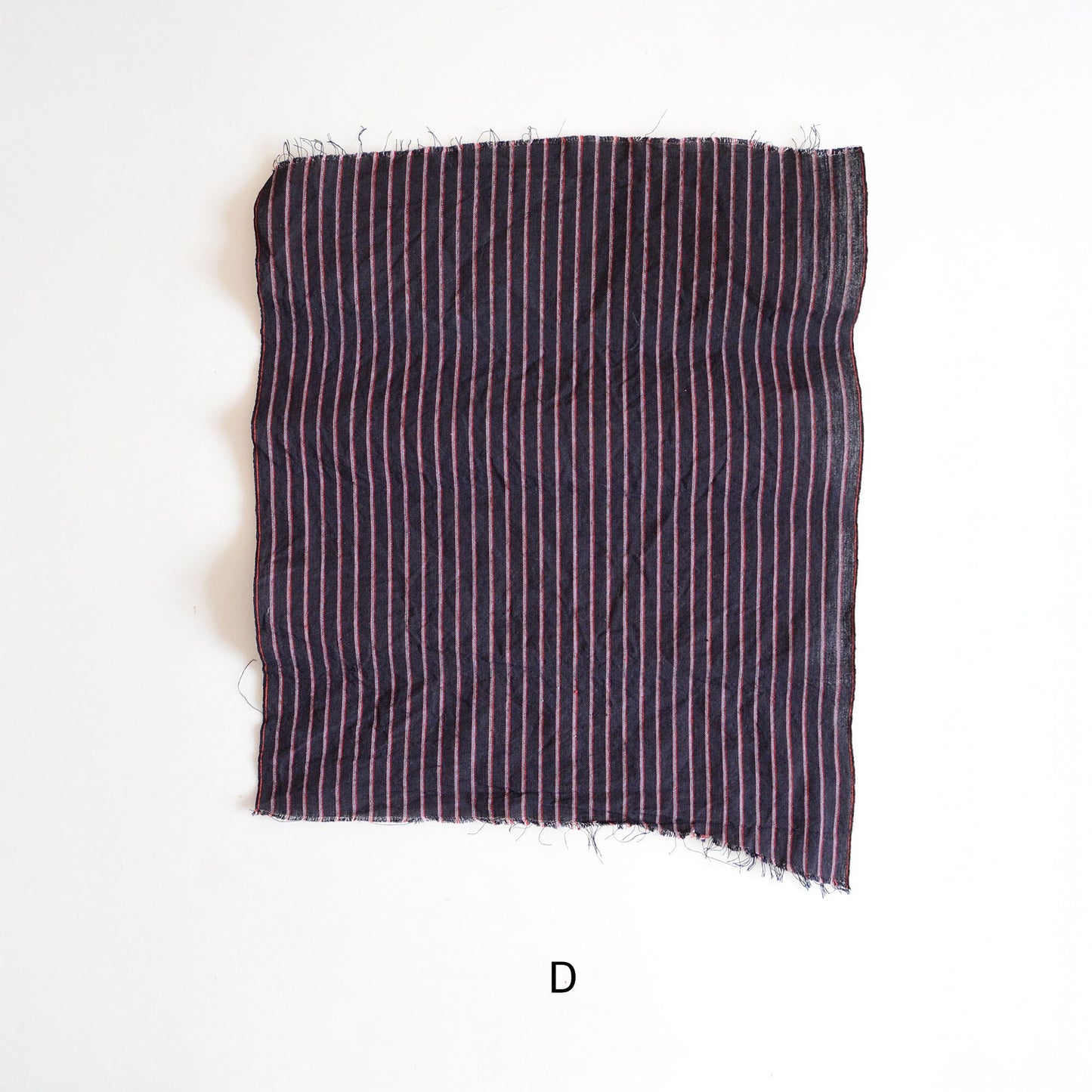 Japanese Fabric Scraps Cotton Stripe Pattern Indigo etc Vintage Set of 4
