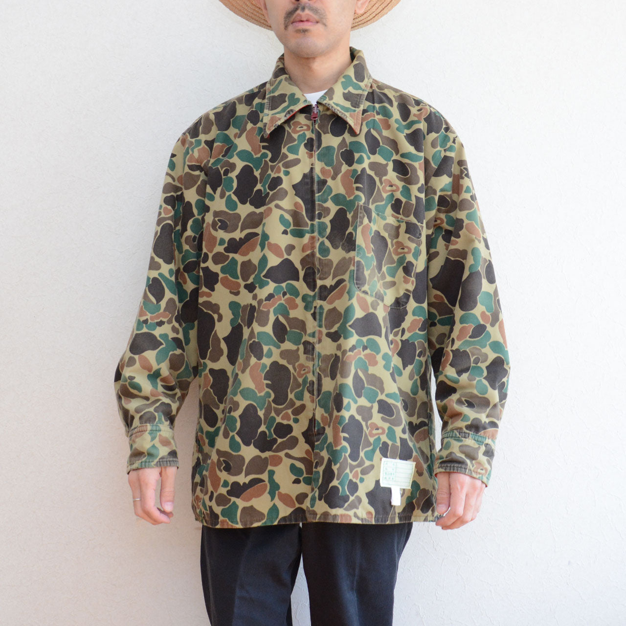 Japan vintage CHARME hunting jacket LL reversible red check camo