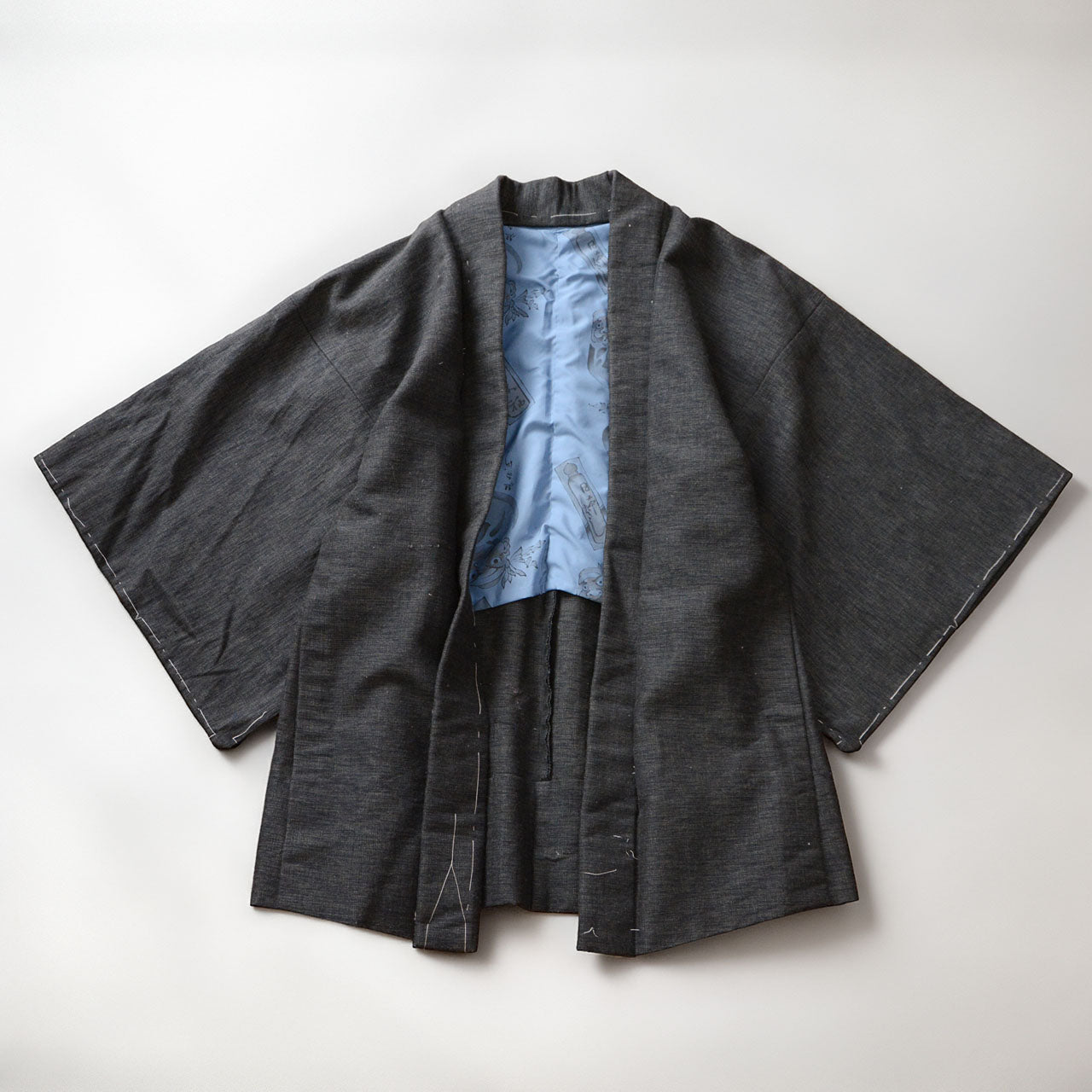 Deadstock Japanese Vintage Wool Haori Jacket – 1970s–80s Daruma