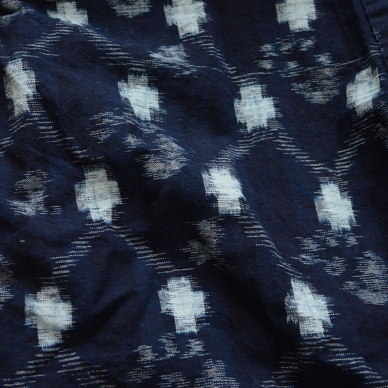 Mid-20th century Japanese farmer work jacket in kasuri cotton