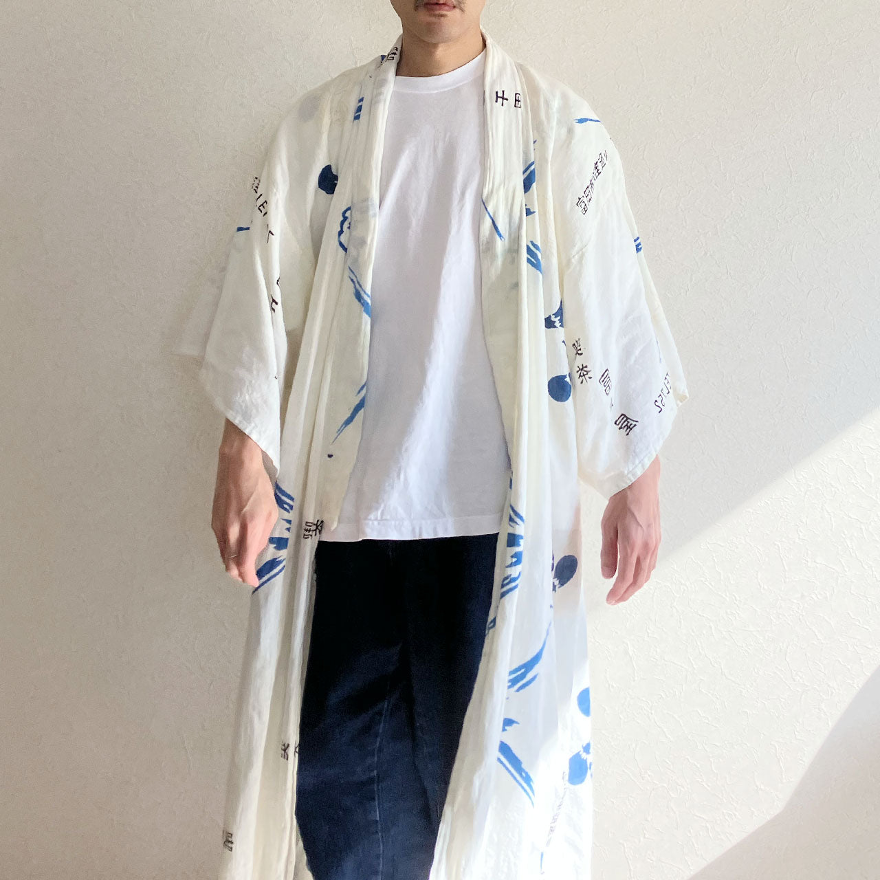 Lucky motifs kimono from Fujiya café tenugui, showcasing Japanese aesthetics