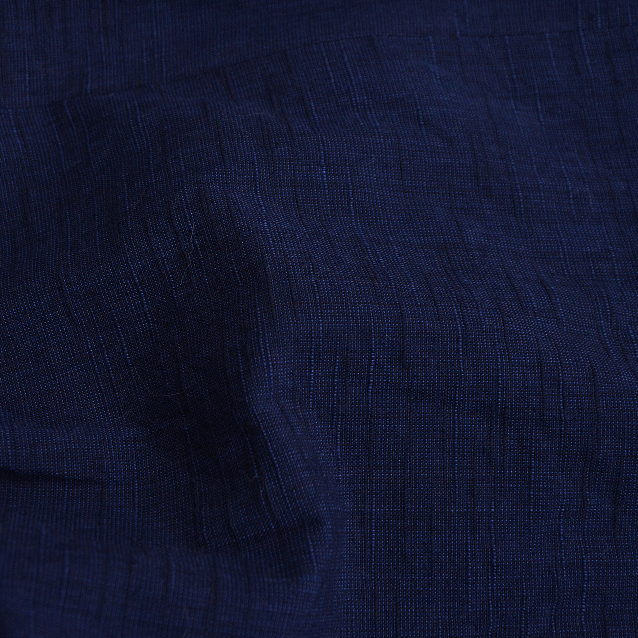 Handmade-style cotton blouse with clean band collar