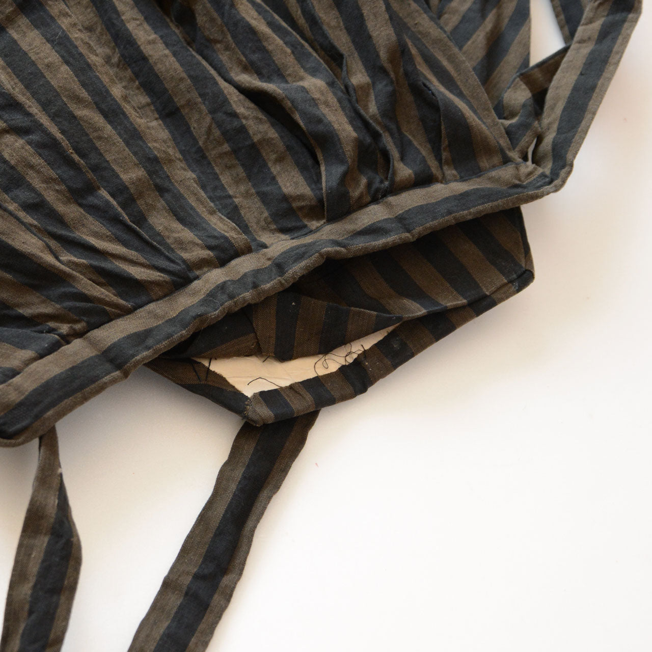 Vintage cotton fabric from Showa-era andon hakama, ideal for craft projects