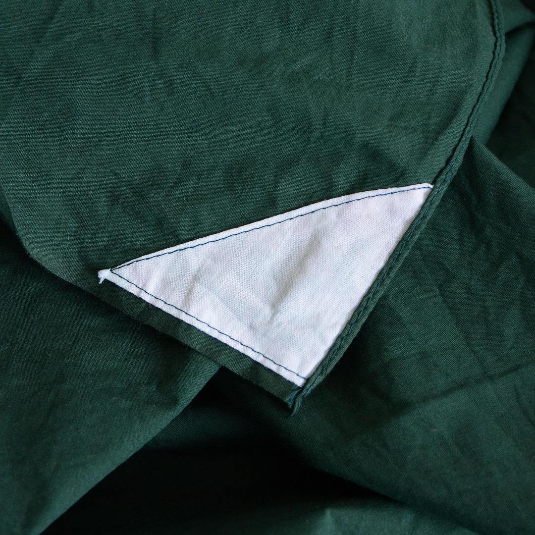 Furoshiki Wrapping Cloth Japanese Fabric Cotton Vintage Kanji Sunburn Green