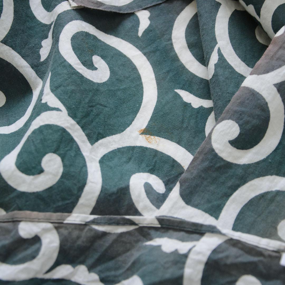 Furoshiki Wrapping Cloth Japanese Fabric Cotton Vintage Karakusa Pattern Sunburn Fade