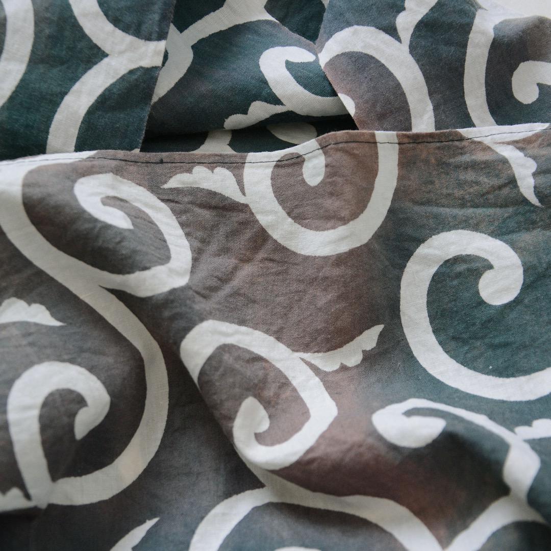 Furoshiki Wrapping Cloth Japanese Fabric Cotton Vintage Karakusa Pattern Sunburn Fade