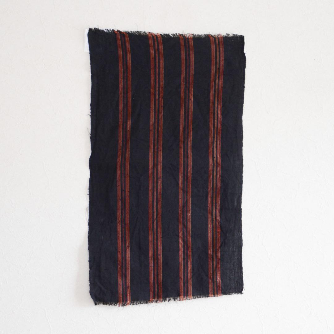 Japanese Fabric Scraps Cotton Stripe Pattern Vintage Set of 5