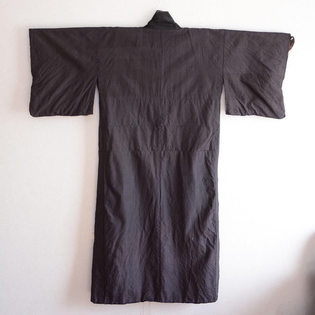 Kimono Robe Long Crazy Pattern Japanese Fabric Vintage Stripe Pattern