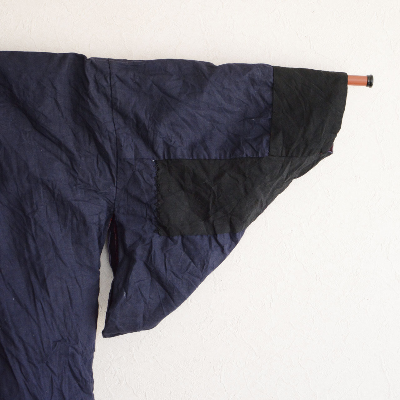 Vintage Japanese Noragi cotton jacket with traditional striped textile