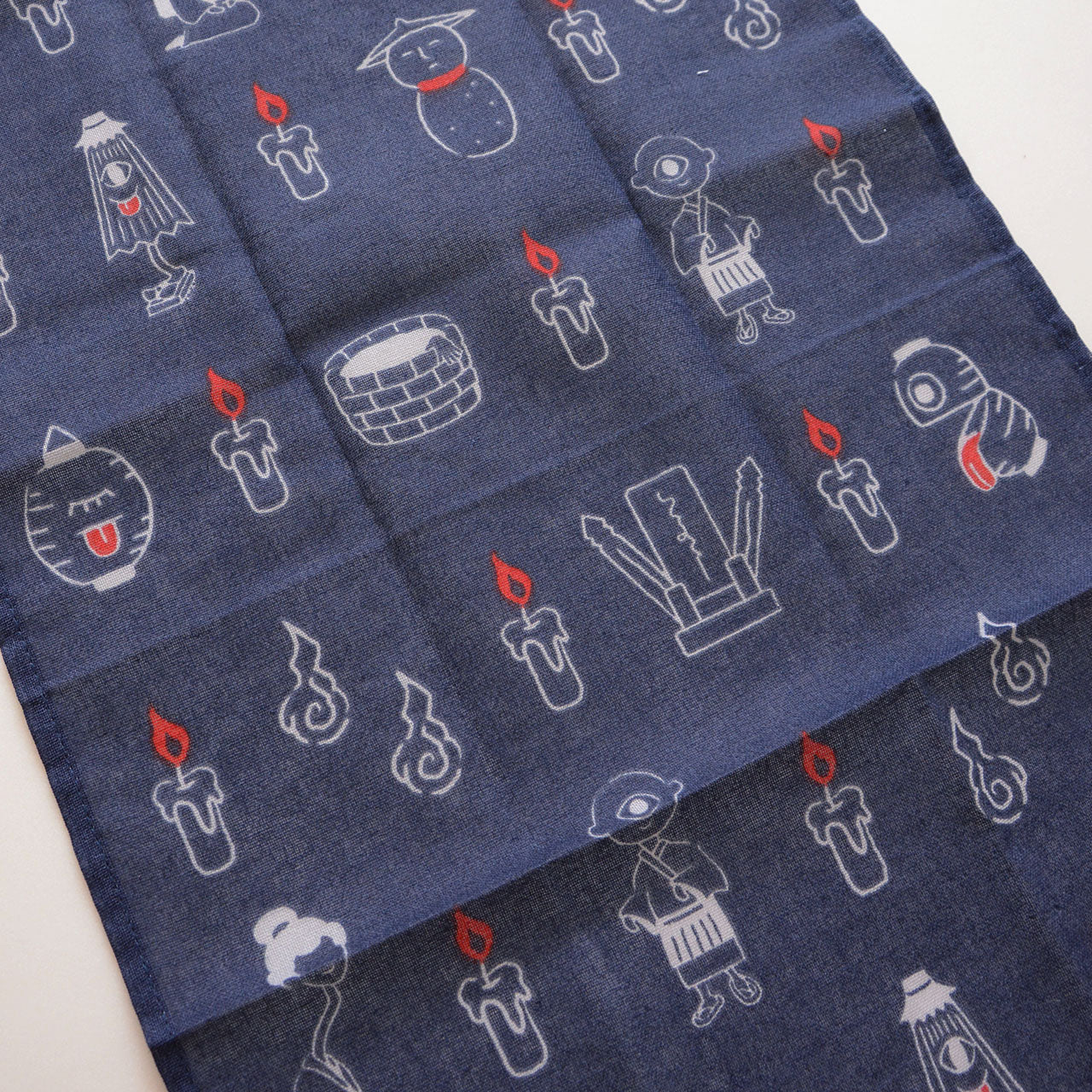 Yokai Illustrated Tenugui for Daily Use or Decoration