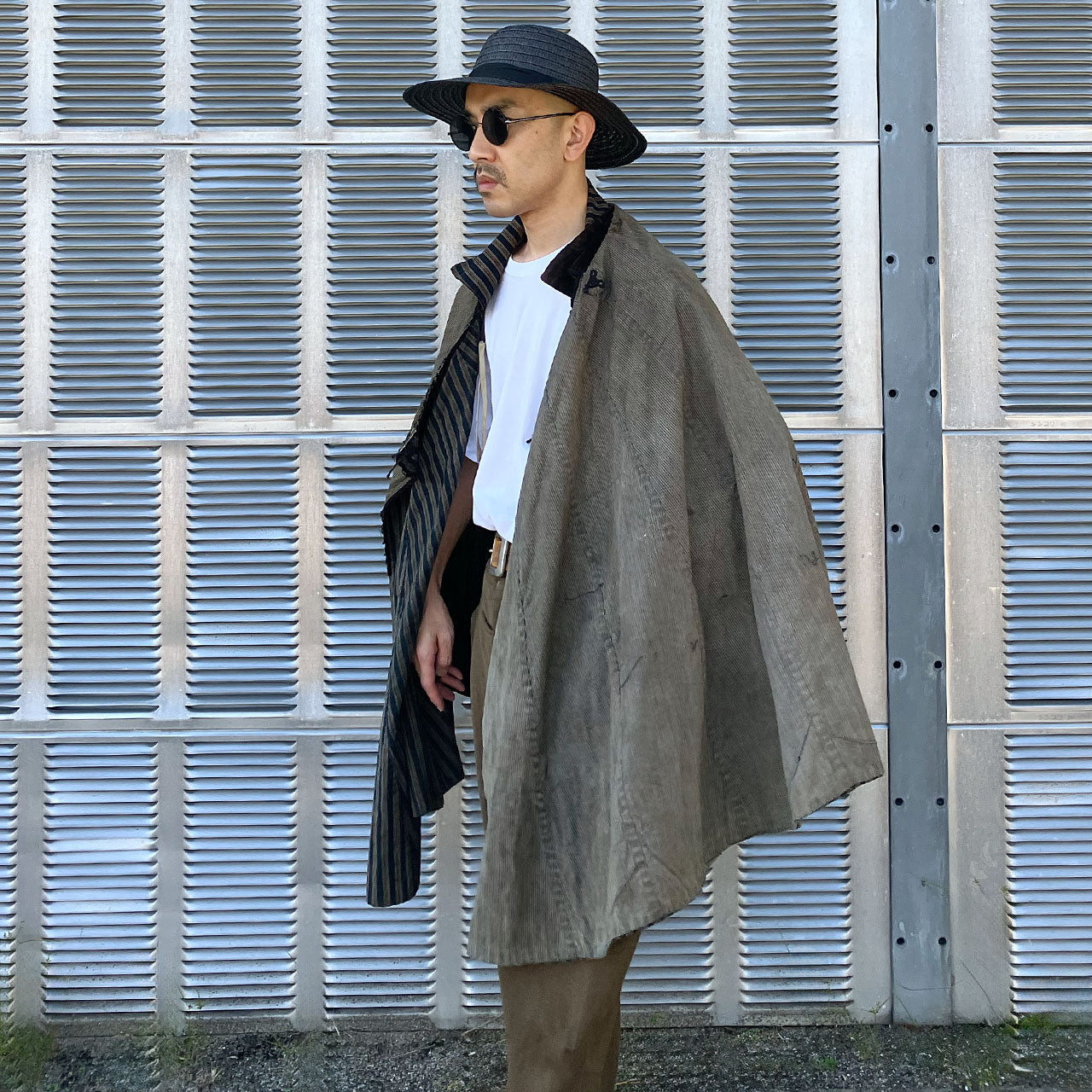 Historical Japanese rainwear, sleeveless design