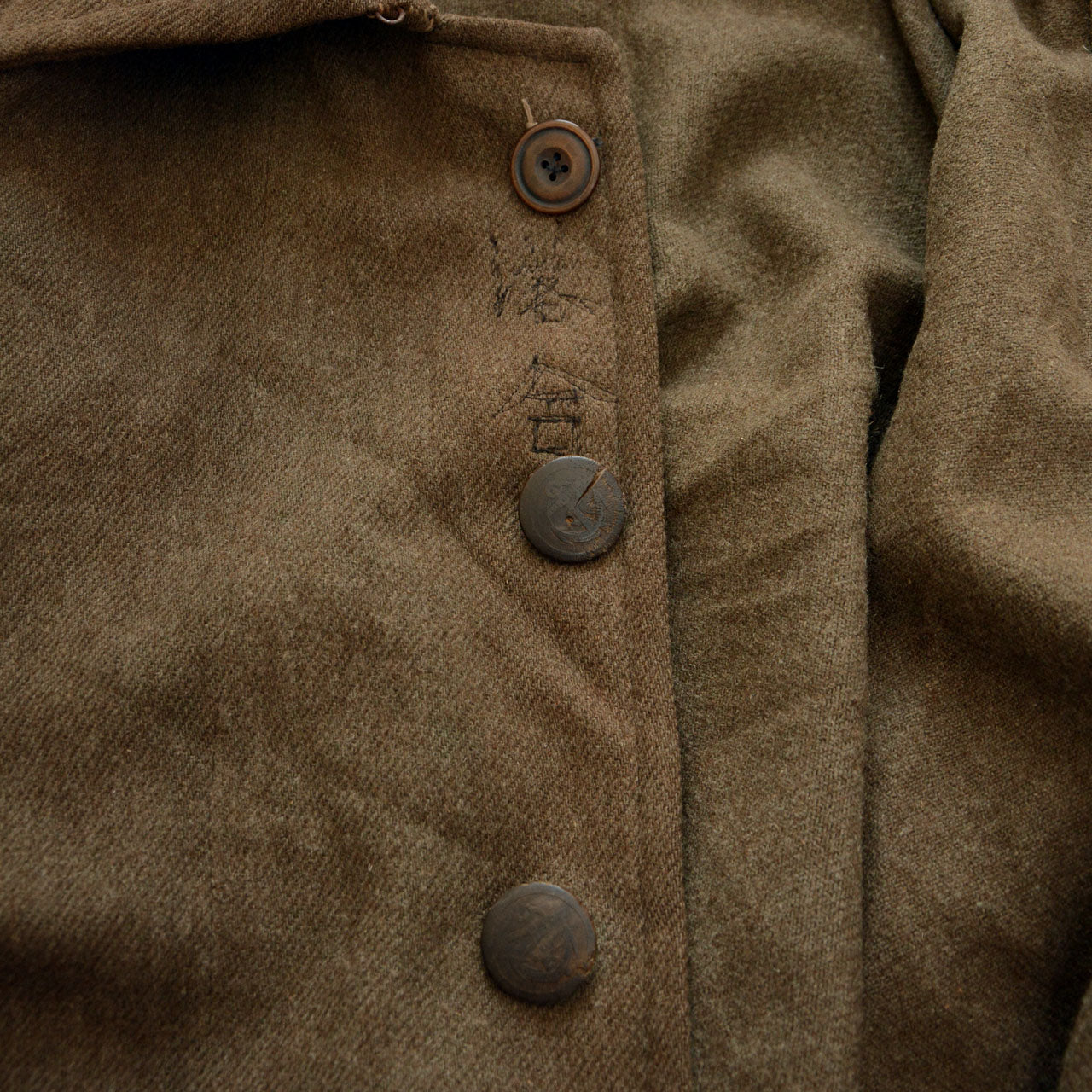 Classic Japanese military wool mantle