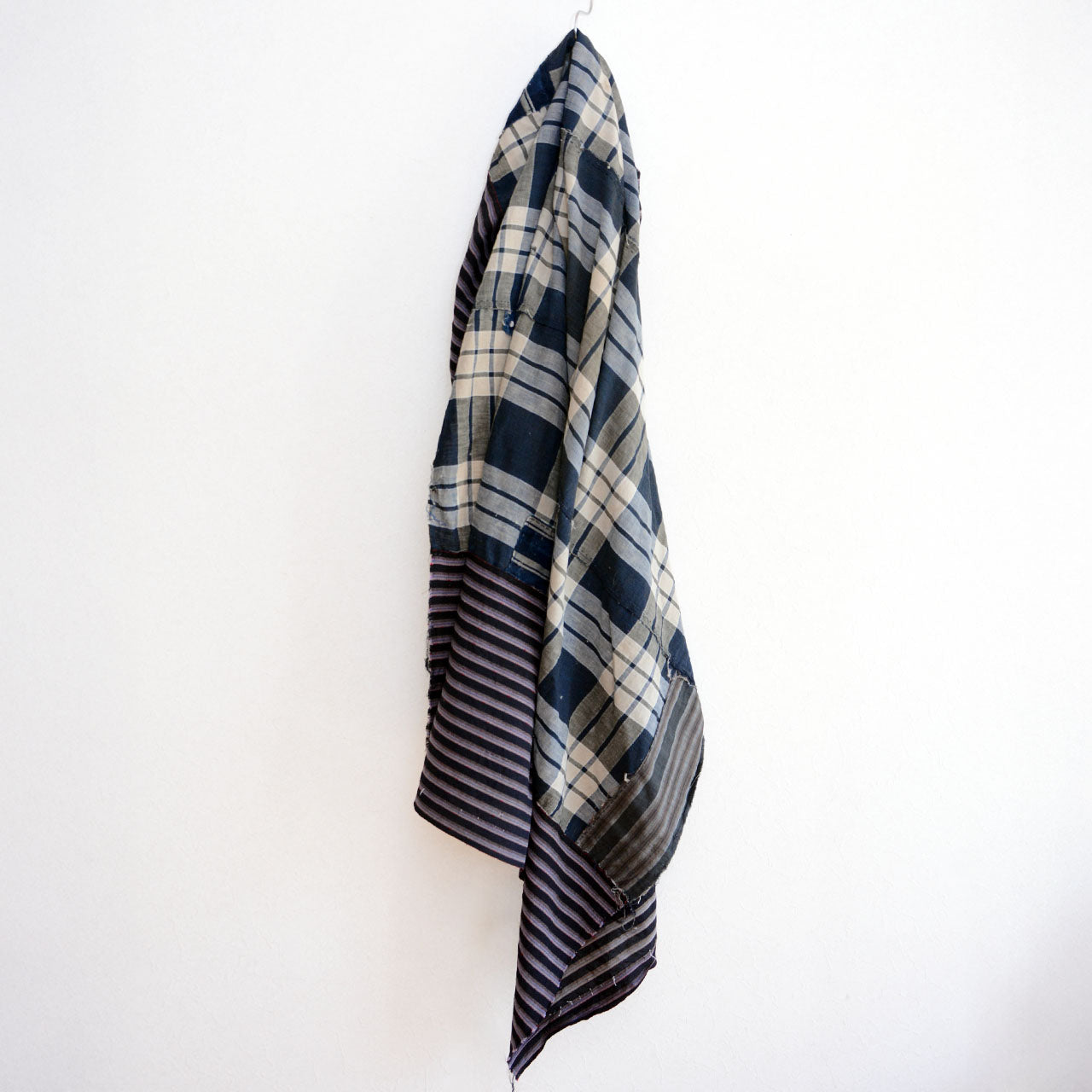 Authentic Japanese boro fabric perfect for remake, fashion, or textile art