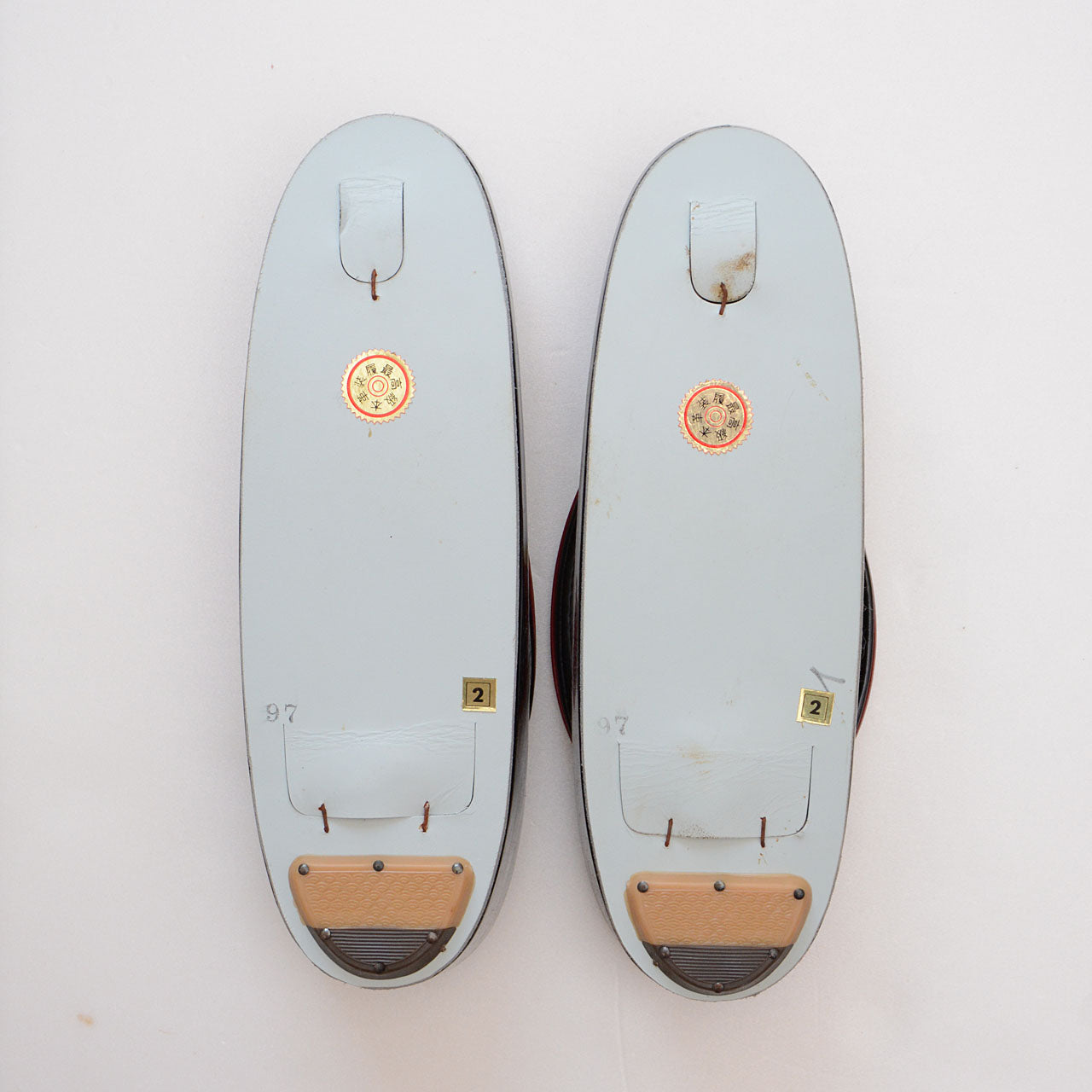 Unused leather mesh sandals, retro Japanese fashion accessory