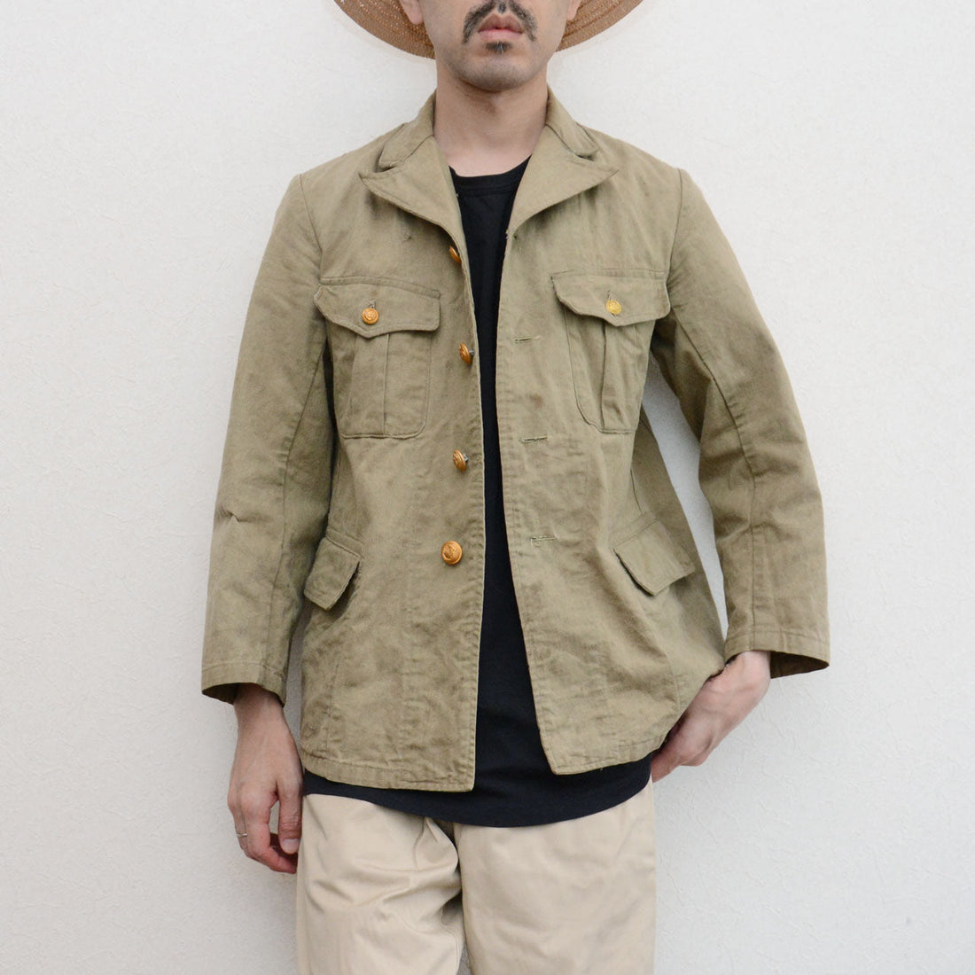 1940s Japanese National Uniform Cotton Jacket – Vintage Style Meets History