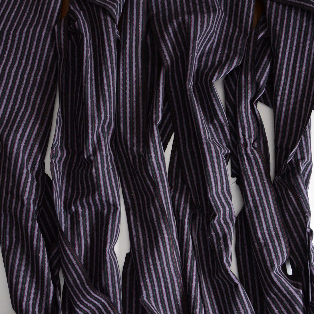 Six Panels of Mid-Showa Stripe: Still Stiff, Still Becoming