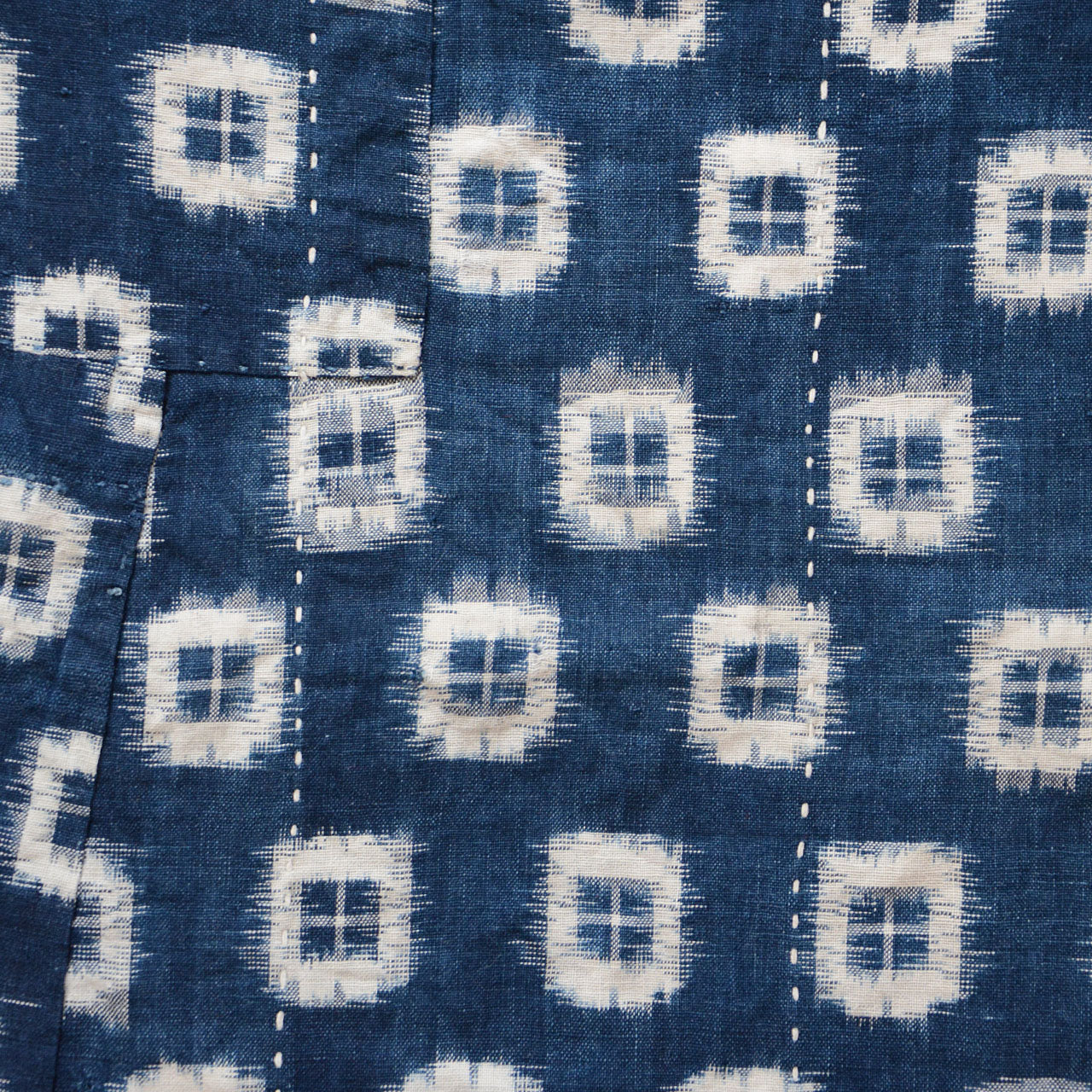 Sashiko Indigo Zoukin: A Vintage Mid-Showa Japanese Fabric