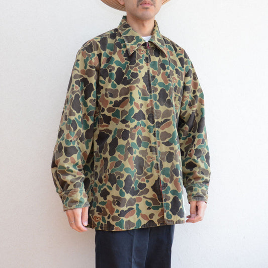 CHARME 1980s Reversible Hunting Jacket — Red Check × Duck Hunter Camo Story
