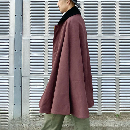 Rare Taisho-Era Japanese Vintage Inverness Coat – Tonbi Mantle with Elegant Wool