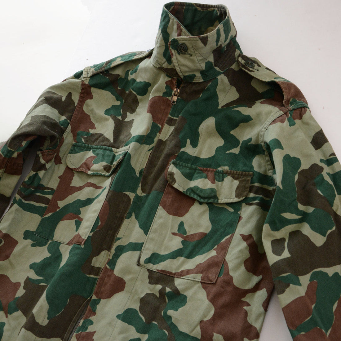 Rare JGSDF Kumasasa Camouflage PX Work Jacket from Late Showa Japan