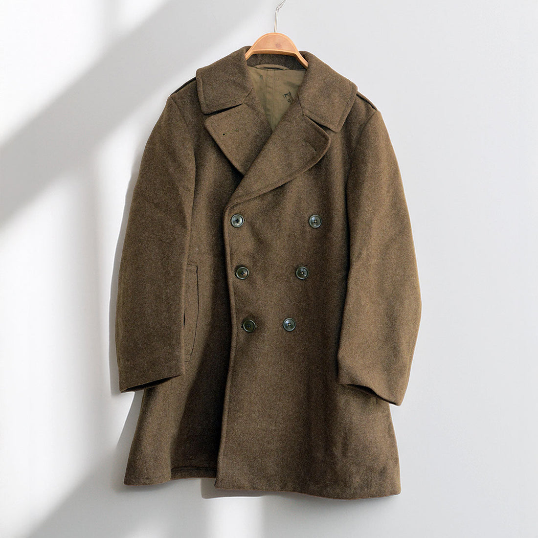 1940s U.S. Army Wool Overcoat – Rare WWII Military Coat for Collectors and Modern Styling