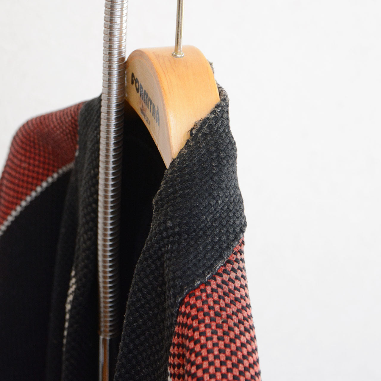 Mid-century Japanese outerwear with symbolic kanji design