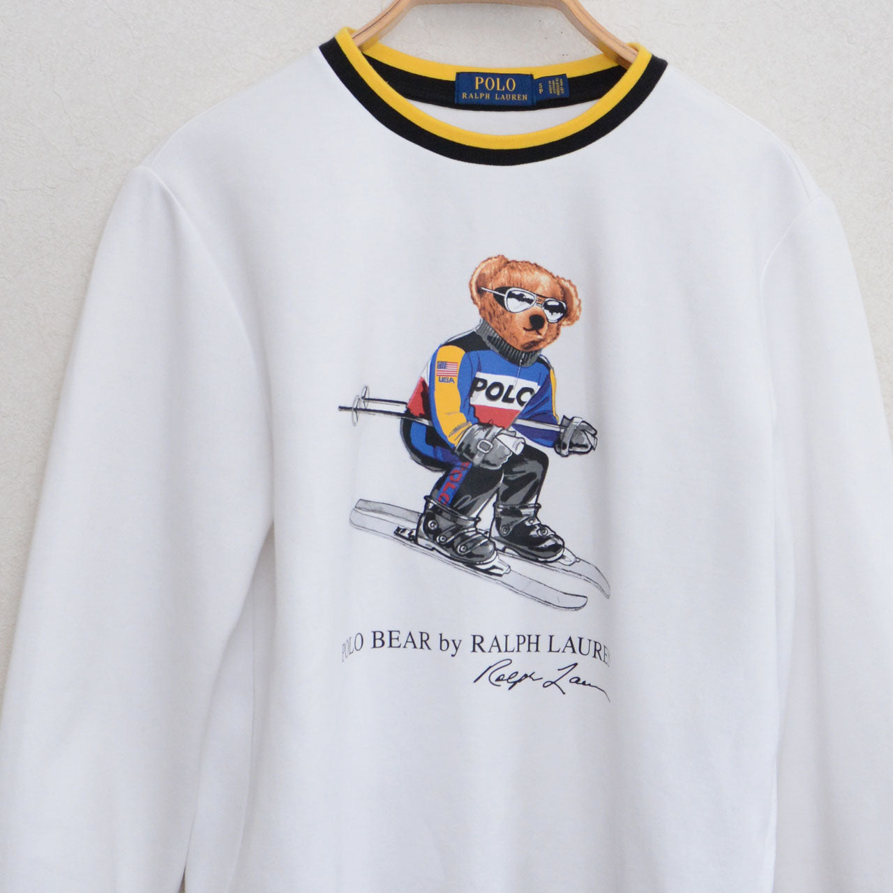 Polo Bear skiing graphic design sweatshirt from Ralph Lauren