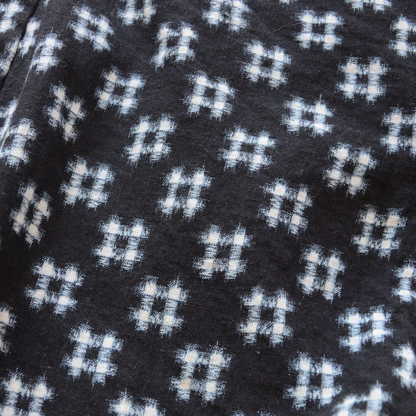 Noragi Jacket Kimono Japanese Fabric Cotton Vintage Kasuri Pattern