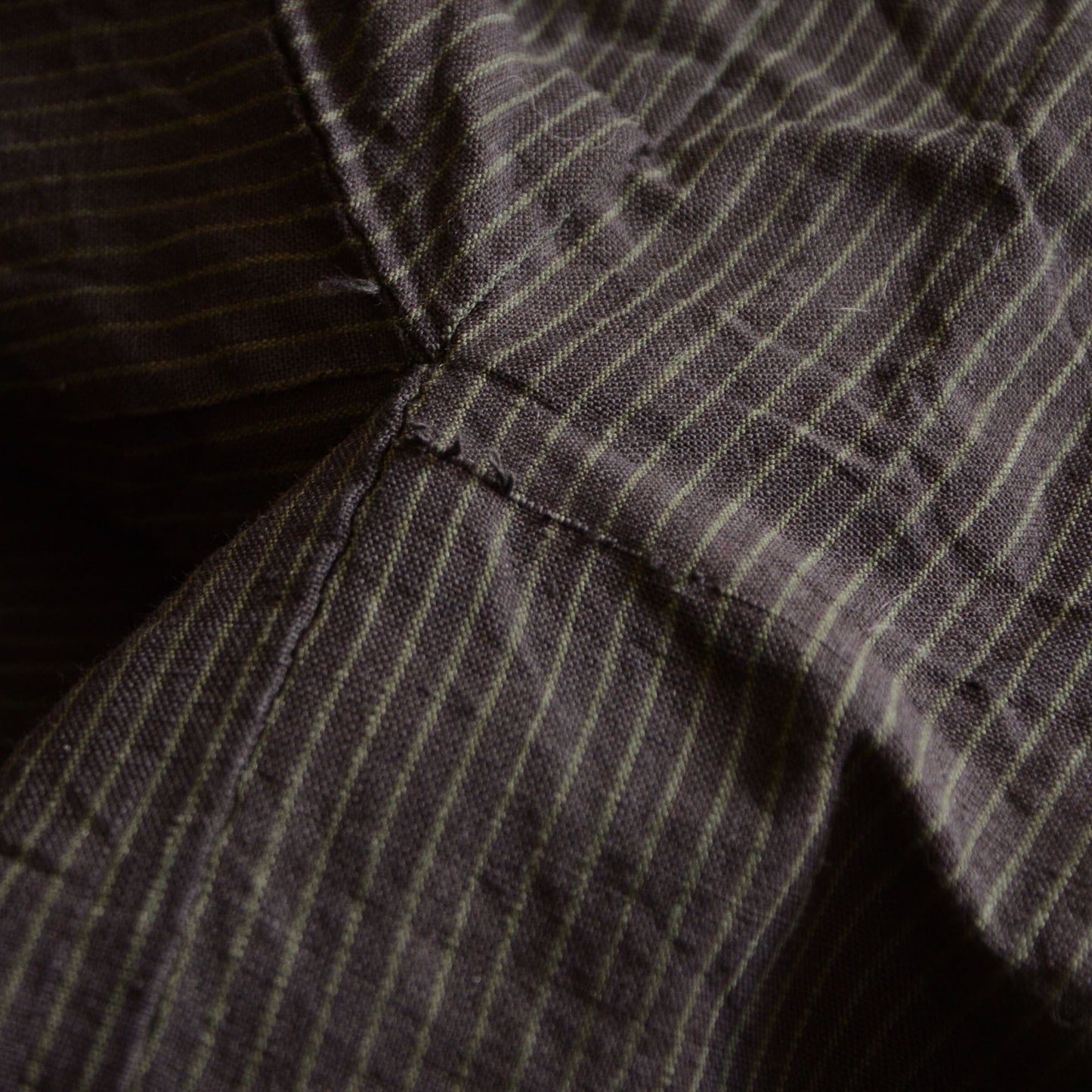 Kimono Robe Long Men Japanese Fabric Cotton Vintage Stripe Pattern