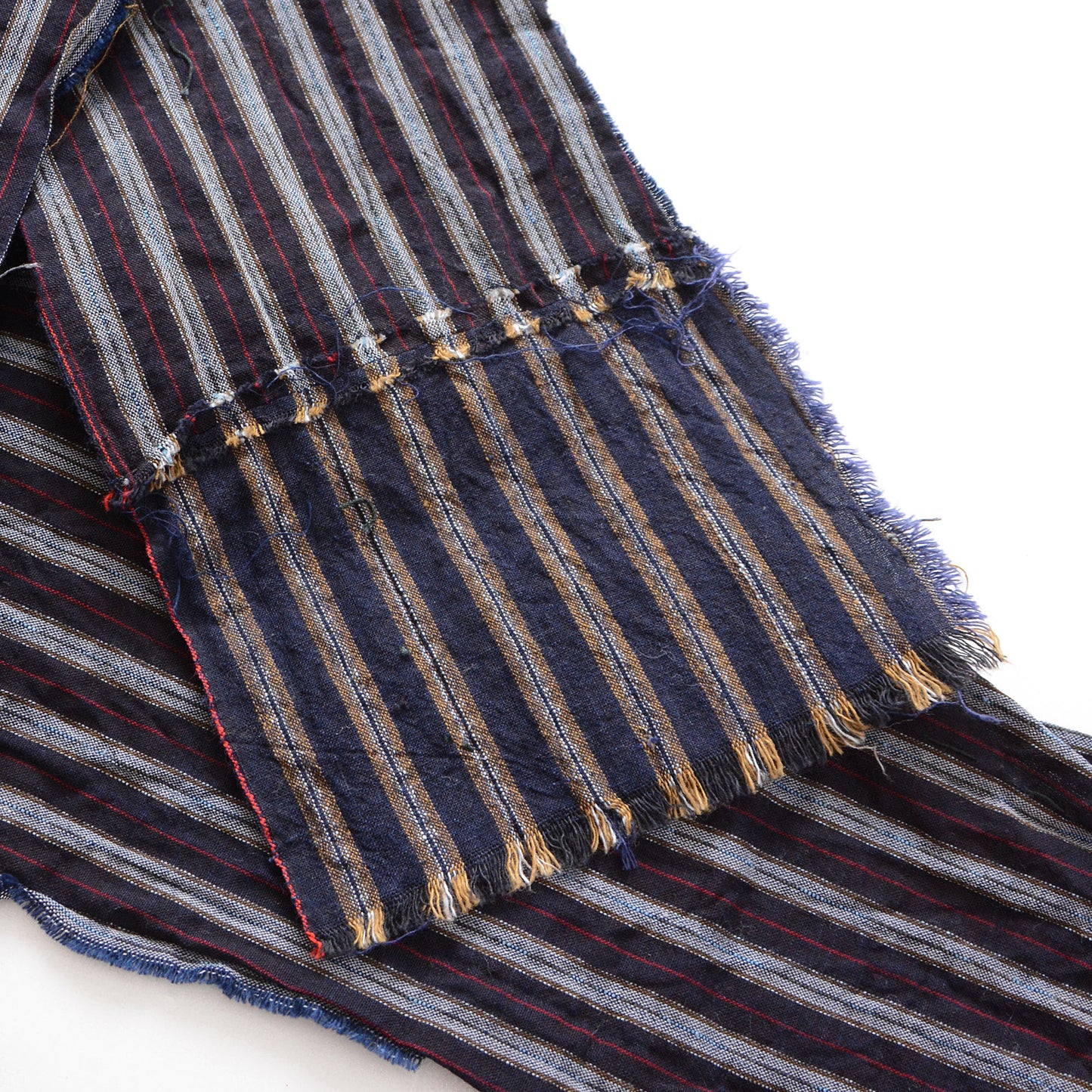Vintage Japanese Fabric Scraps Set Cotton Stripe Pattern Vintage B12