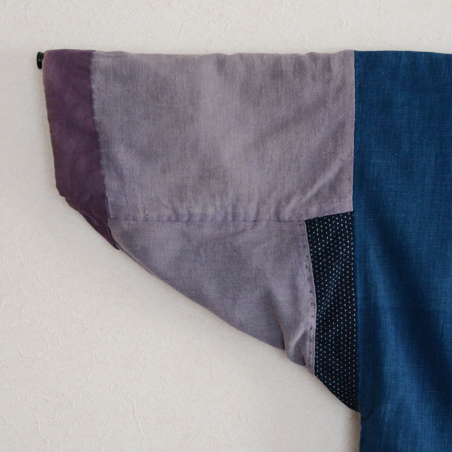 Noragi Jacket Indigo Dyed Kimono Japanese Fabric Cotton Vintage Crazy Pattern