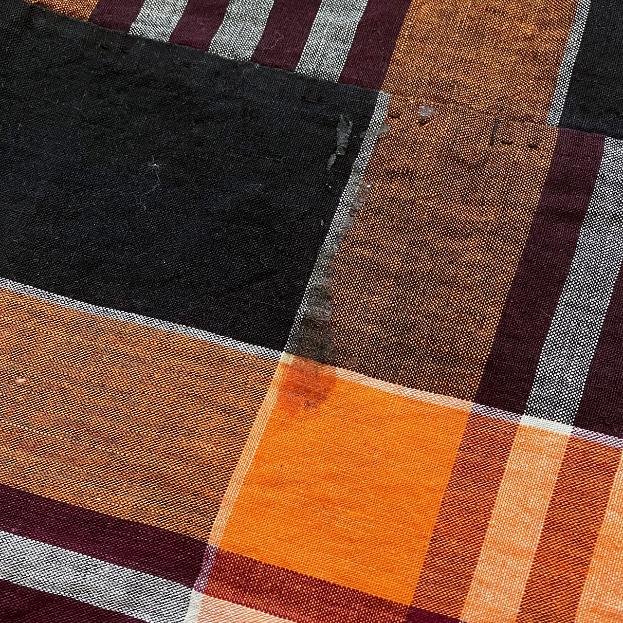 Japanese plaid cotton cloth for DIY or display