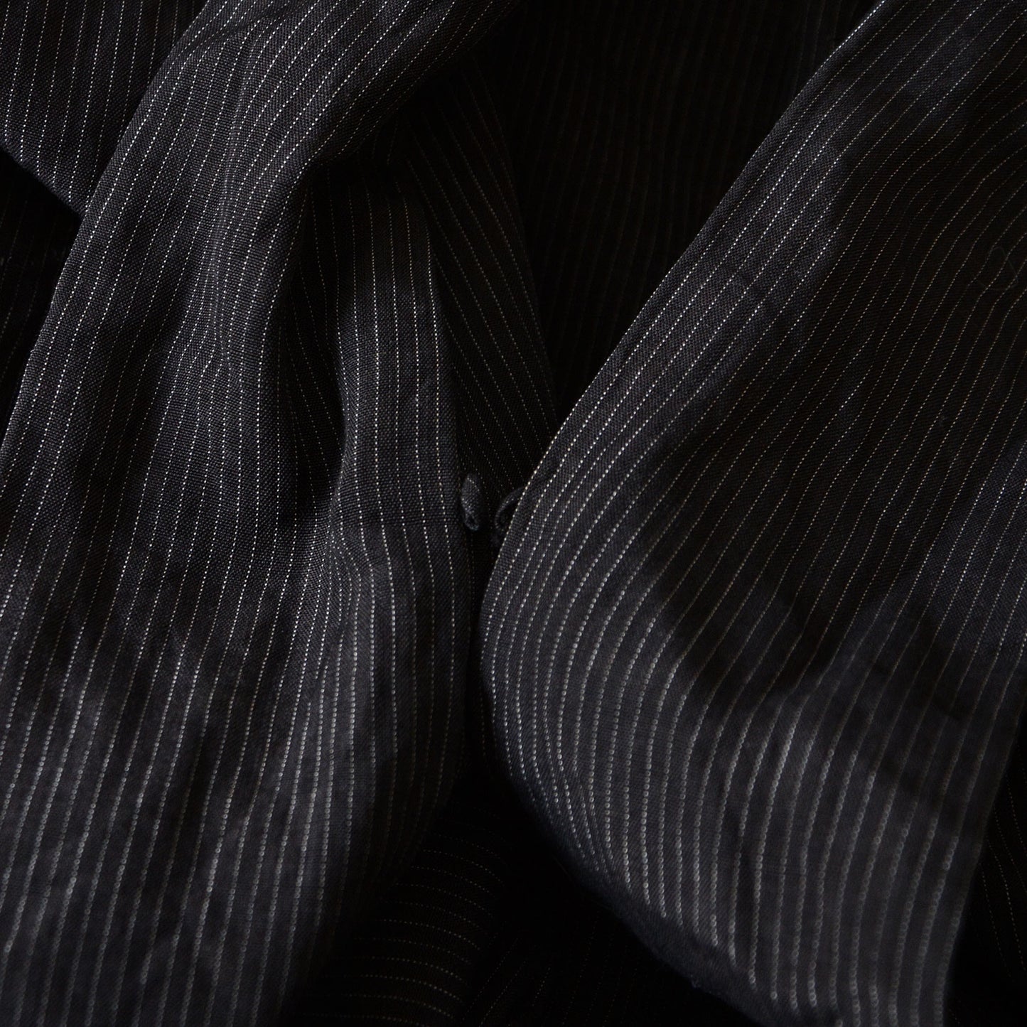 Haori Jacket Men Kimono Japanese Fabric Cotton Vintage Pinstripe Pattern