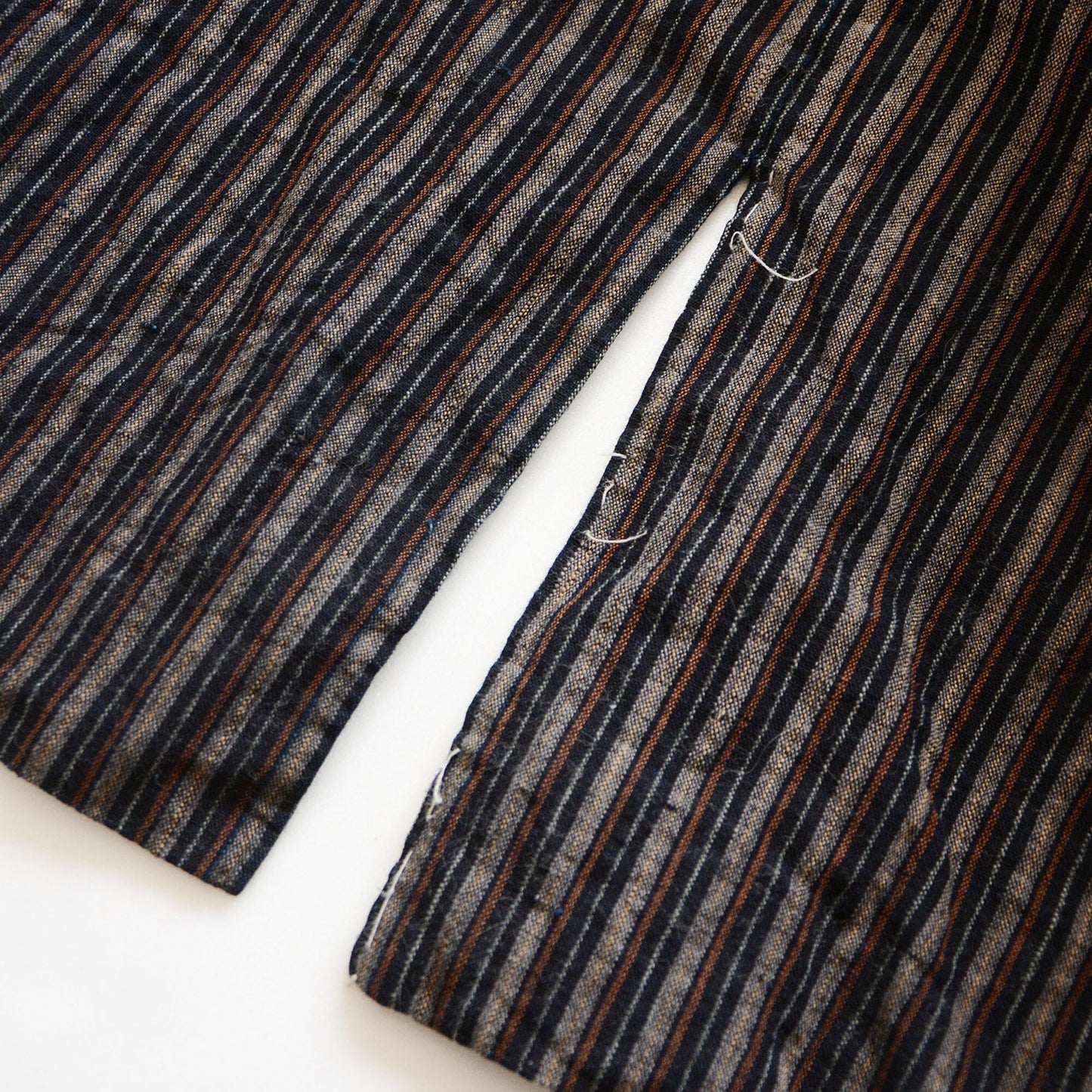 Noragi Jacket Kimono Japanese Fabric Cotton Vintage Indigo Plain Stripe Pattern
