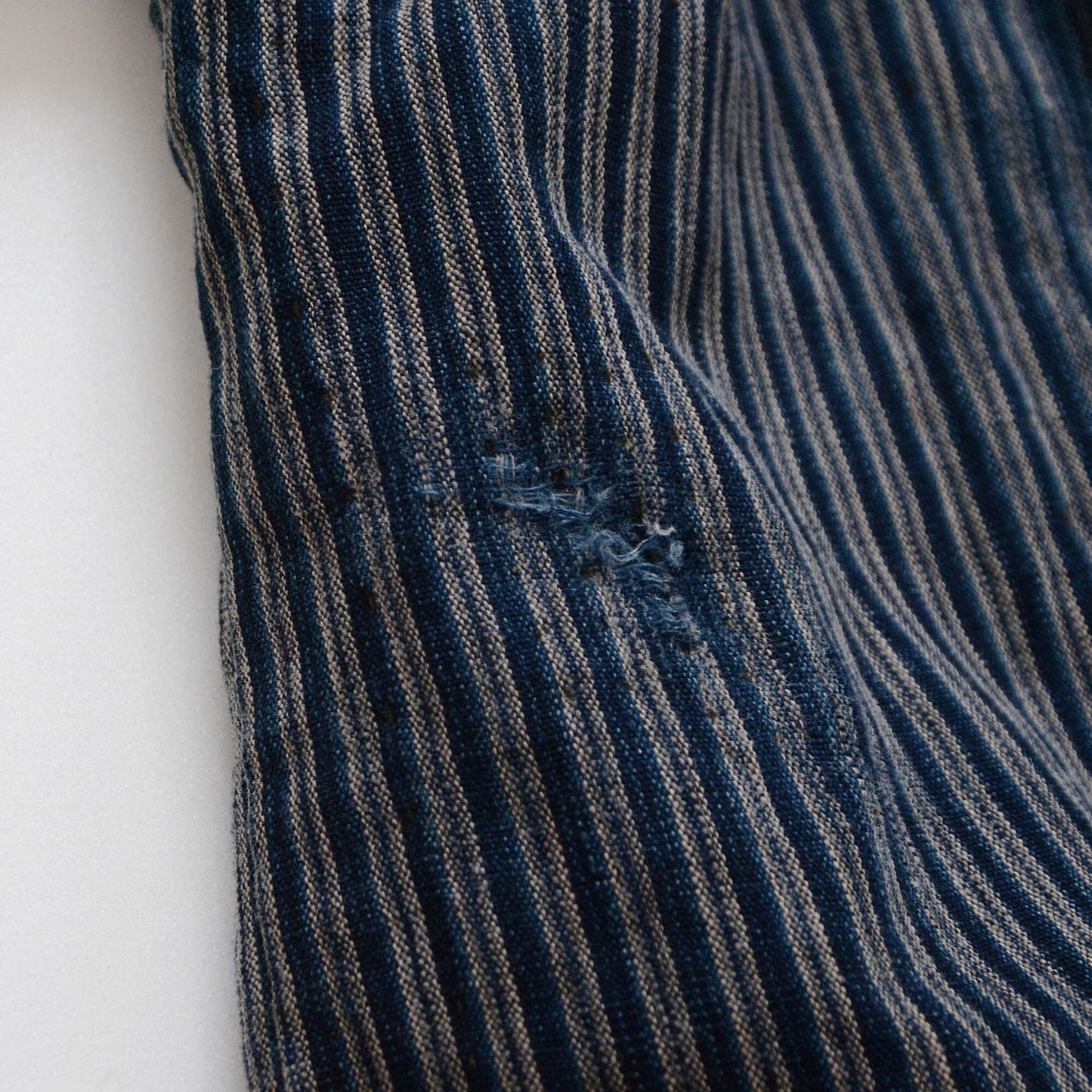 Noragi Jacket Indigo Dyed Kimono Japanese Fabric Cotton Vintage Crazy Pattern