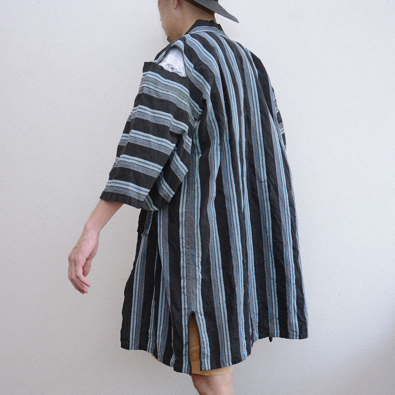 rare Japanese noragi with longer body and vintage wear