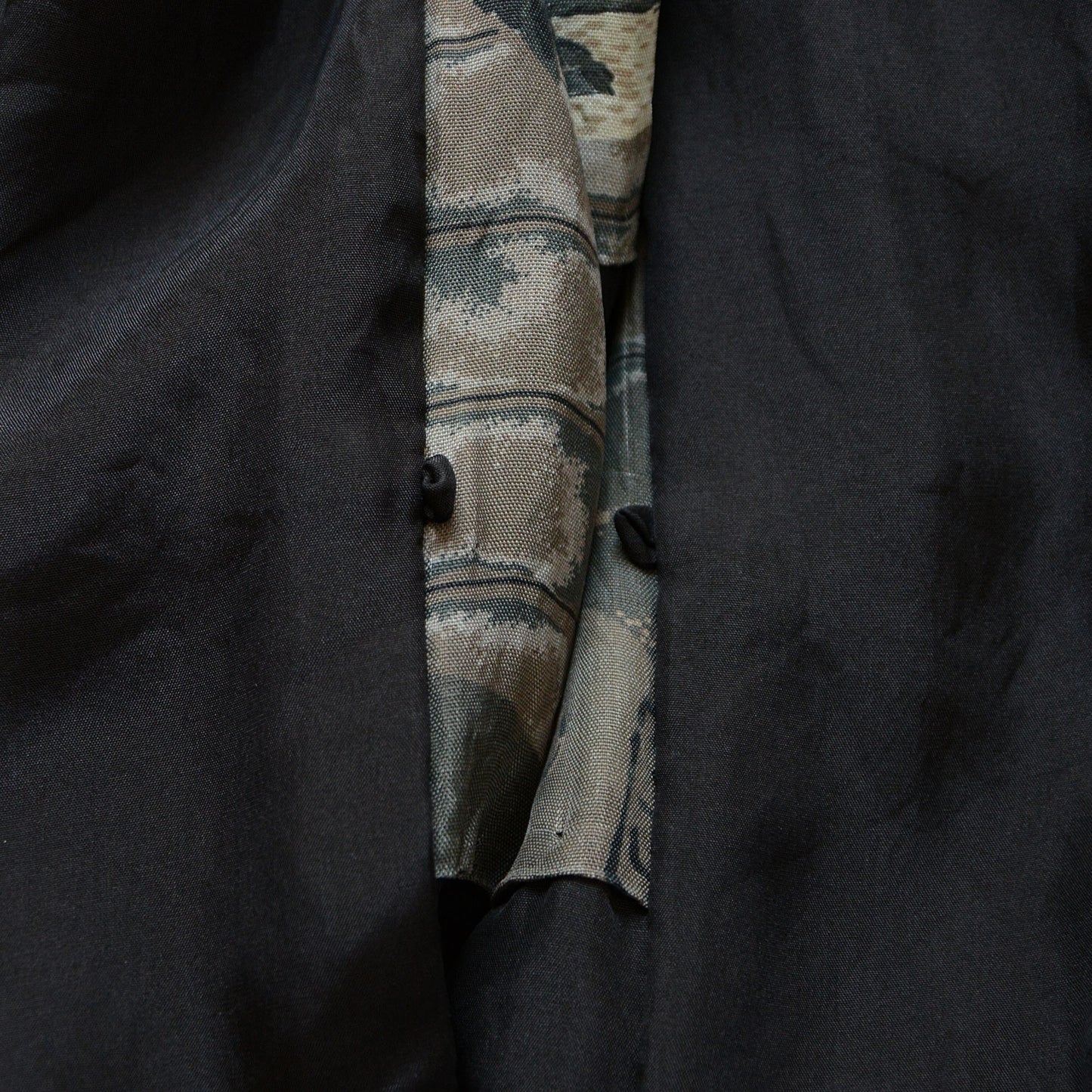 Black Haori Jacket Kimono Japane Vintage Montsuki Nihonga Art
