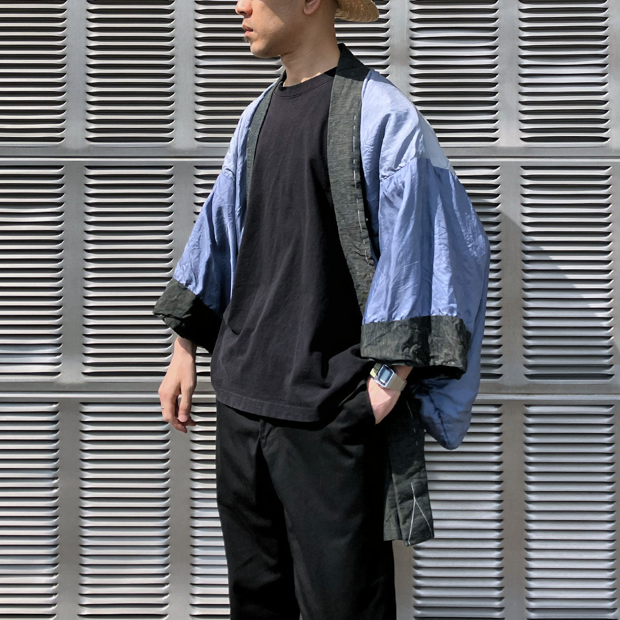 Vintage Showa-Era Men's Haori | Stunning Lining Art | Unique Modern Jacket Style