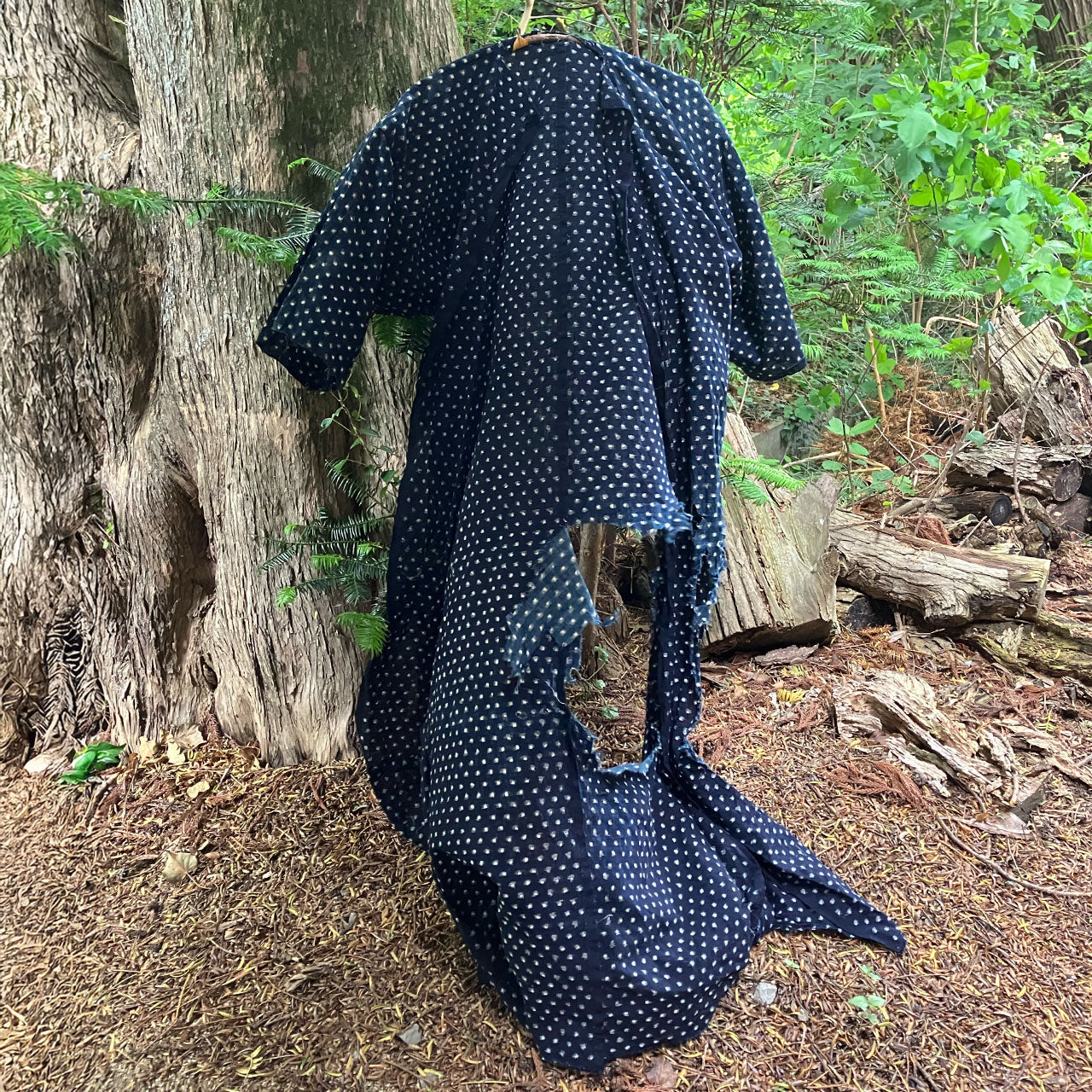Boro-style kimono reflecting Japanese folk heritage