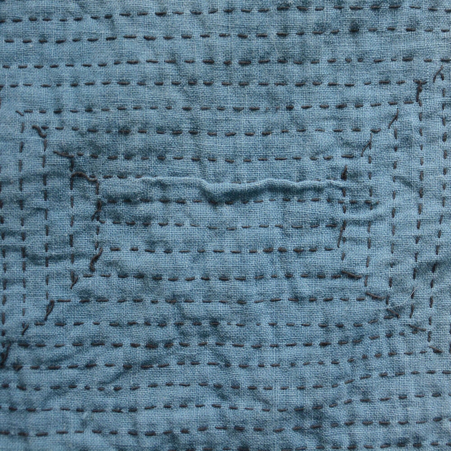 boro sashiko noragi jacket indigo kasuri fabric crazy pattern kimono cotton japan vintage