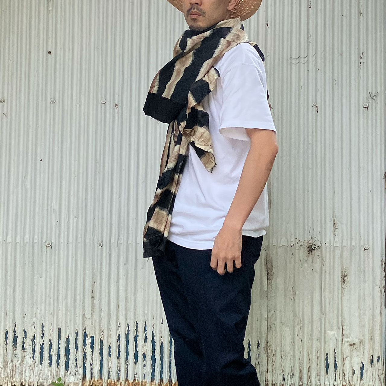 Lightweight Vintage Cotton Fabric for Scarves and Wraps